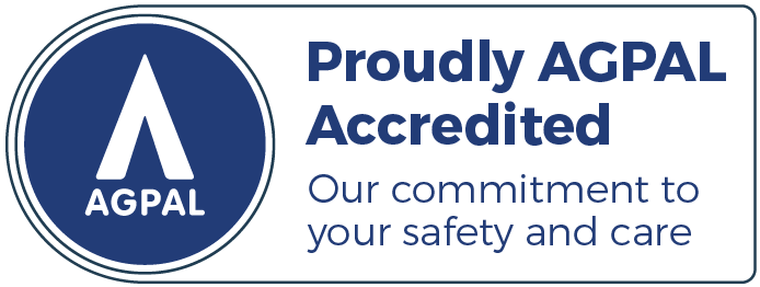 Proudly AGPAL Accredited